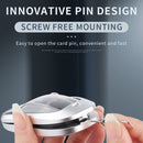 Aluminum Alloy TPU Silver Car Key Cover with Buckle for Ford