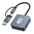 4-i-2 Type-C + USB til USB3.2*4 Interface Hub Adapter Dock for MacBook iPad 15