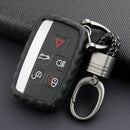 Capa de couro e silicone para chave de carro com fivela para Range Rover