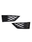 Black honeycomb fog light cover for Seat Leon Cupra 5F (2012–2017)