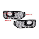 2010–2015 VW T5 T5.1 S-Linie Nebelscheinwerfer Licht Abdeckung Einsatz Kühlergrill Glanz schwarz