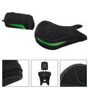 2024-2025 para Kawasaki Eliminator 500 Kit de asiento trasero inferior para conductor y pasajero, color verde