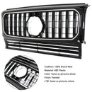 1990-2018 Mercedes-Benz G-Klasse W463 med kameraudskæring, blank sort frontkofangergrill