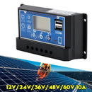 12V-60V PWM Solar Controller Display Power Solar Street Light Control 0V Start