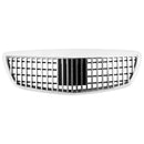 Maybach-stil kylargrill för Mercedes-Benz S-klass W221 S550 S63 S450 2007-2009 Krom