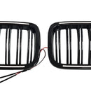 Kaksirivinen musta etupuskurin maski BMW X3 F25:lle (2011–2014)