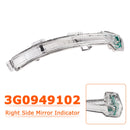 Blinkerljus för höger ytterspegel för VW Passat B8 2015-2020 3G0949102