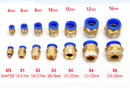 10 stk. 6 mm 1/8" Pneumatiske trykluftforbindelser stikfittings stik