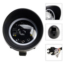 5.75" Motorcycle Spotlight Headlight Fog 9-Bulbs For Motorcycle Scooter Chrome
