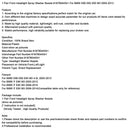 1 pari etuvalonpesun suuttimia 61678044541 BMW M3 2005-2013