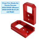 Gancho de Remolque Delantero para Toyota Tacoma 2024-2026 y 4Runner 2025-2026 Rojo Izquierdo y Derecho