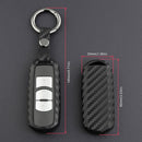 Capa de couro e silicone para chave de carro com fivela para Mazda