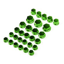 30x 5 sizes Motorrad Grün Plastic Hexagon Socket Schraube Covers Schraube Nut Kappe Abdeckung Universal