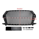 Audi Q3 RSQ3 frontgrill i bikubedesign (2016–2018), blank sort