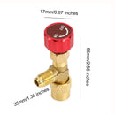 Adaptér a spojka ventilu chladiva klimatizace R410A 1/4" do 5/16" SAE