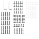 158 teilig - Titan Alu Verkleidungsschraube Verkleidung M5/M6 Schrauben Set