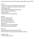 Mercedes-Benz W205 S205 C-Klasse (2019–2021) – Schublager-Satz für Lenkgetriebe