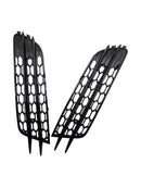 2012-2015 Audi A4 C7 Front Bumper Honeycomb Fog Grille Cover Black