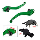 Palanca de freno y embrague corta mecanizada CNC adecuada para YAMAHA XSR900 XSR900GP MT-09 MT-09SP 24-25