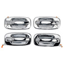 4-teiliges Set verchromter Türgriffe für die Vorderseite des Fahrzeugs, passend für Chevy GMC Silverado 99-06