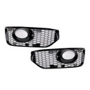 2010–2015 VW T5 T5.1 S-Linie Nebelscheinwerfer Licht Abdeckung Einsatz Kühlergrill Glanz schwarz