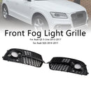 Etupuskurin sumuvalon säleikkö Fit Audi Q5 S-Line SQ5 2013-2017 musta