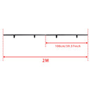 Sliding Ladder Hardware Kit 6.6FT Round Tube Rolling Library with Brake