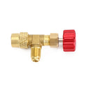 Adaptér a spojka ventilu chladiva klimatizace R410A 1/4" do 5/16" SAE