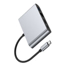 4 i 1 dokkingstasjon TYPE-C til RJ45 100M HDMI USB3.0 PD grensesnitthub