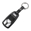 Capa para chave de carro em couro e silicone com fivela para Audi