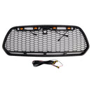 2015-2018 Ford Transit MK8 Raptor with Front Bumper LED Grille Matte Black