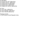 2004-2012 Volvo S40 MK II polttoaineen paineensäätöventtiili X39800300018Z