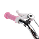 Bicicletta da principessa per bambini da 18" con rotelle e cestino rosa
