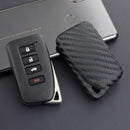 Capa de couro e silicone para chave de carro com fivela para Lexus