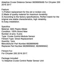 2016 2017 Chrysler 200 Adaptiver Cruise-Distanzsensor 68266956AB 68266956AD 68266956AC