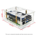 Adaptador Raspberry Pi 5 PCI-E, caixa adaptadora PCIe para M.2, cooler de caixa acrílica