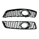 2009-2013 Audi A3 8P Honeycomb Front Bumper Fog Light Grille Grill Cover