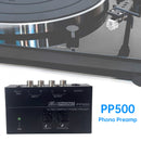 PP500 Phono-Vorverstärker mit Pegel- und Lautstärkeregelung für LP-Plattenspieler