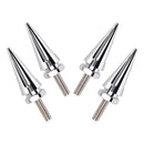 4x Silberne Spike-Windschutzscheiben-Verkleidungsschrauben für Touring Road Glide FLTR 2015 - 2025