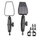 Pair Motorcycle Folding Adventure Mirrors Rear View Mirrors For ATV Dirt Bike