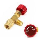 Adaptér a spojka ventilu chladiva klimatizace R410A 1/4" do 5/16" SAE