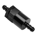 Schwarzer Inline-EFI-Kraftstoffsystemfilteradapter 3/8""-Schlauch mit 30-Mikron-Filterelement