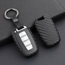 Capa de couro e silicone para chave de carro com fivela para Hyundai Old Smart