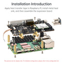 Raspberry Pi 5 PCIe auf M.2 E Key mit PoE-Ethernet-Netzteil-Adapterplatine