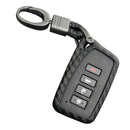 Capa de couro e silicone para chave de carro com fivela para Lexus
