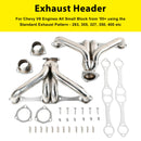 Udstødningsmanifold passer til Chevy Small Block SB V8 262 265 283 305 327 350 400
