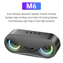 M6 Smart Wireless Bluetooth-Lautsprecher, tragbarer Gaming-Lautsprecher mit cooler Atemlichtfunktion