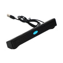 100 Hz kabelgebundene USB-Computerlautsprecher Stereo-Soundbar für PC und Laptop, Schwarz