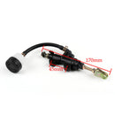 Motorrad Hinten Master Zylinder Hydraulisch Bremse Pumpe Fluid Reservoir Schwarz Universal