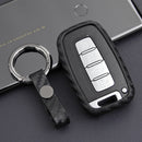 Capa de couro e silicone para chave de carro com fivela para Hyundai Old Smart